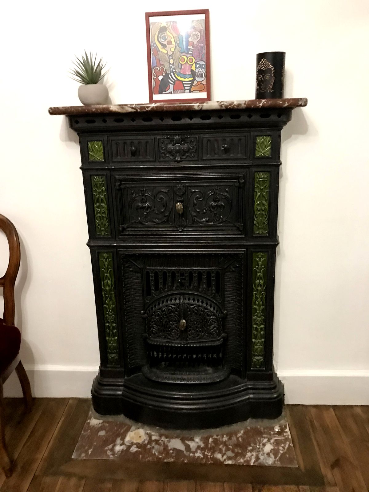 La cheminée de la chambre Luirre
