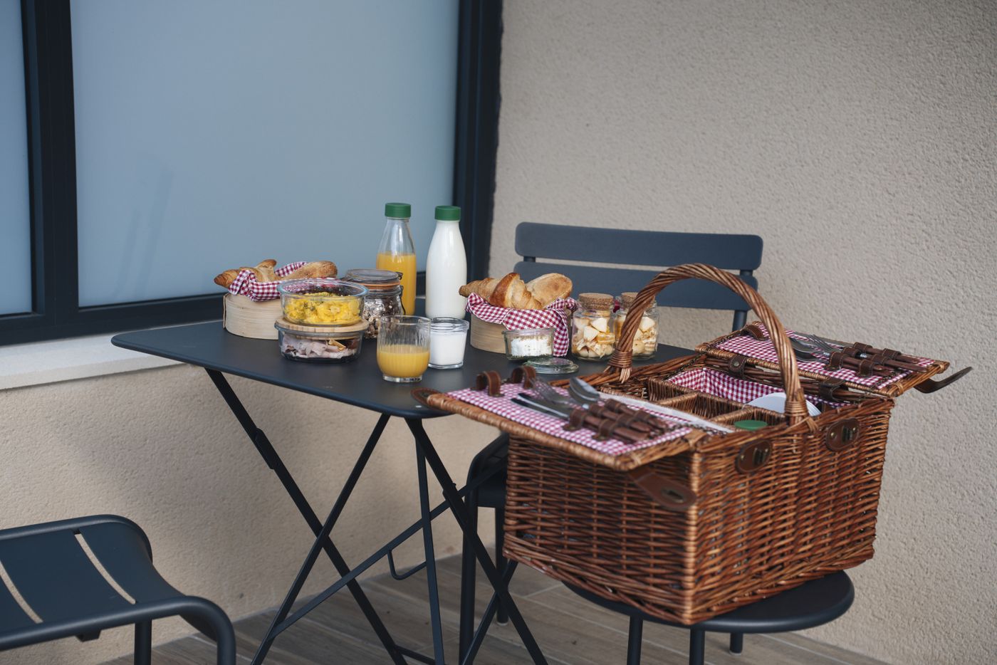 Le petit déjeuner dehors
