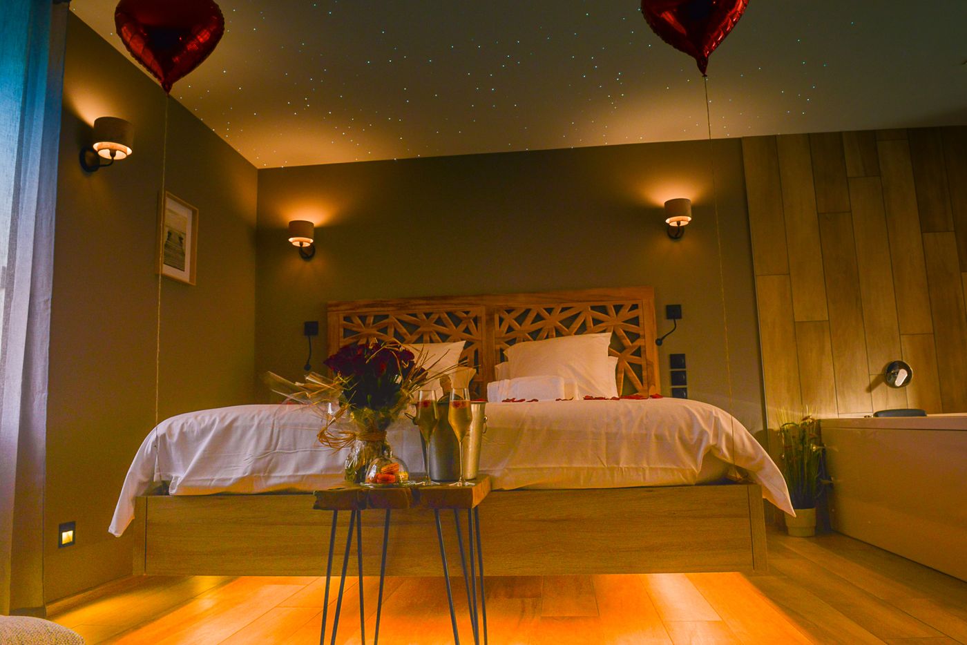 Le lit à la lumière du soir