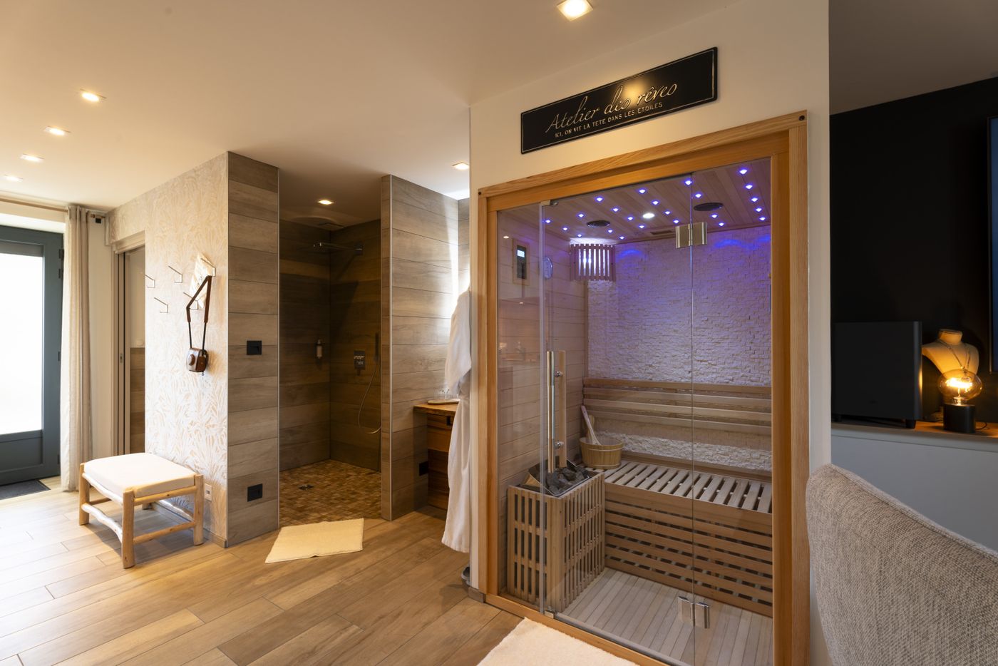 Le sauna de la Suite